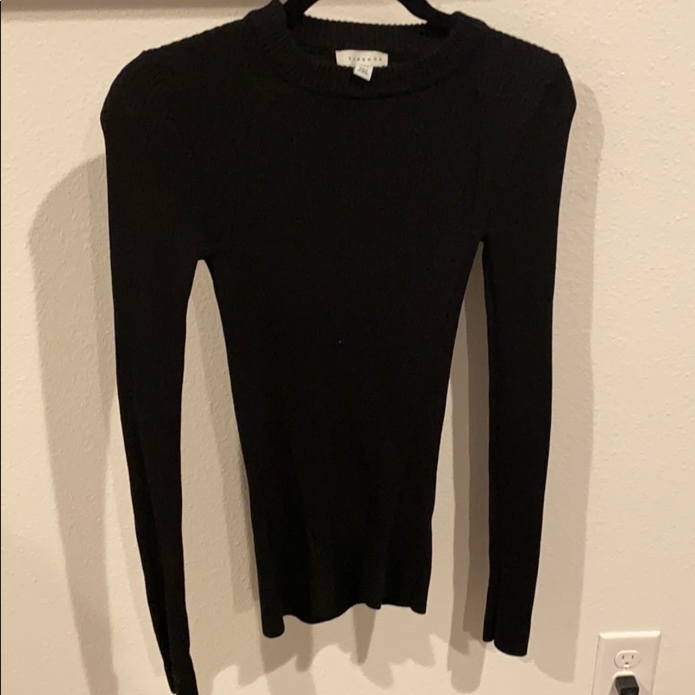 Topshop Ribbed Sweater Sz Small 4-6 Tall